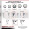 Service Caster 4 Inch SS Thermoplastic Rubber 1/2 Inch Threaded Stem Caster Set Total Lock Brake SCC-SSTSTTL20S414-TPRB-M1215-4 - alternate 5